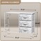 Sorbus 6 Drawers Dresser- Storage Unit with Steel Frame, Wood Top, Fabric Bins - for Bedroom, Closet, Office and more